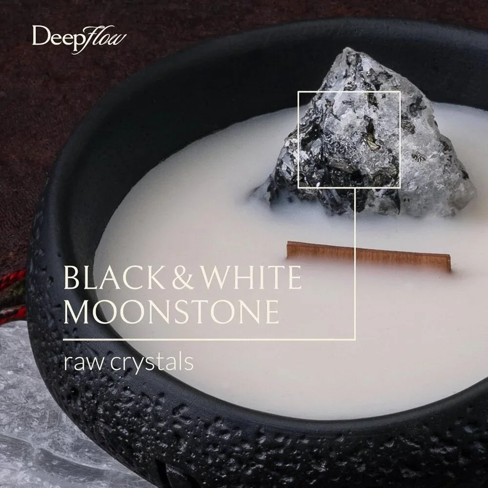 NEW DeepFlow Spirtual Purification Inner Light Moonstone Healing Clairty Candle